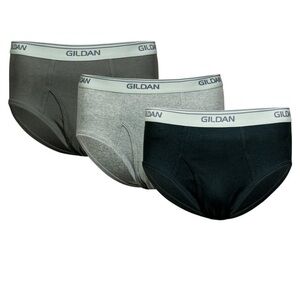 Gildan Men's Briefs - Black, Gray, Dark Gray